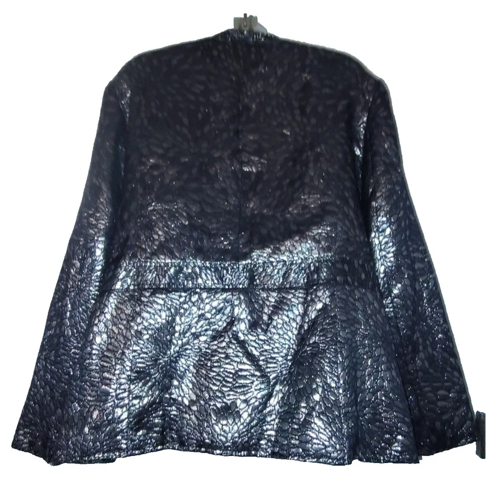 Robert Kemp Black Label Women's Button Front Blazer Size 22W BG 12